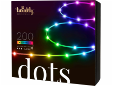 Taśma LED Twinkly Inteligentny miniaturowy łańuch Dots 200 LED RGB 10 m, czarne