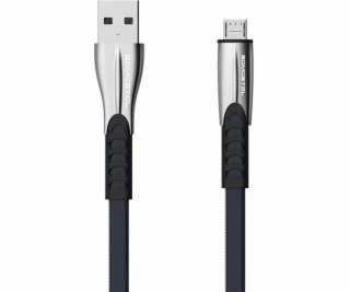 Kábel USB Somostel USB-A - microUSB 1 m Srebrny (25705)