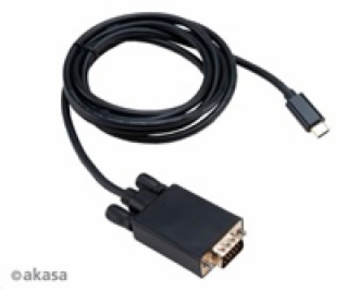 AKASA adaptér USB Type-C na VGA M Cable Adapter (1920x108...