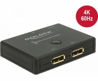 Delock DELOCK Umschalter Displayport 2-1 obojsmerný 4K 60Hz