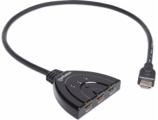 Manhattan Manhattan 1080p 3-Port HDMI-Switch integriertes Kábel sw