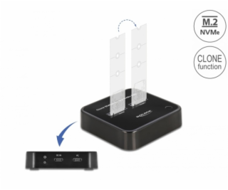 DeLOCK USB 3.0 Docking-und Klonstation 2 x M.2 NVMe, Dock...