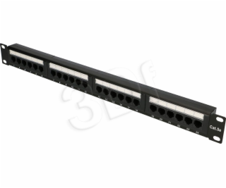 Patchpanel CAT5E UTP V2 24 portov