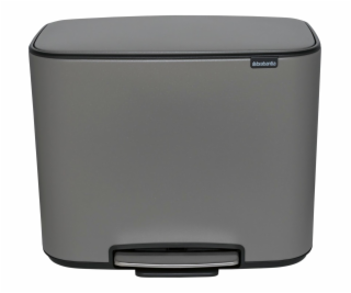 Brabantia Bo Pedal Bin Mineral Concrete Grey, 3 x 11 L