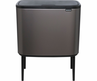 Brabantia Waste Bin Bo Touch Bin Platinum, 3 x 11 L