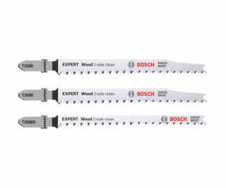 Bosch EXPERT jigsaw blades 3pcs Set Wood 2-side clean