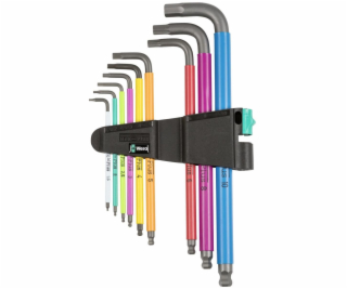 WERA 950 SPKL/9 SM N Multicolor Hex-Plus Hex Key Set High...