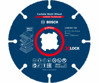 Bosch EXPERT X-LOCK Carbide Multiwheel 115x22.23mm