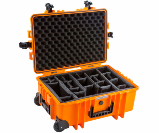 B&W Outdoor Case 6700 incl. divider system orange