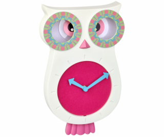 TFA 60.3052.02    white/pink Lucy Kids Pendulum Clock  Owl