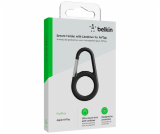 Belkin Secure Holder Karabiner Apple AirTag, black MSC008...