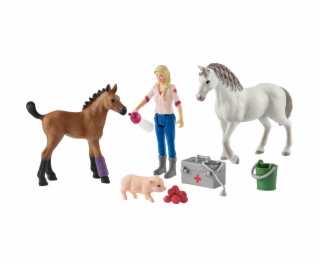 Schleich Farm World 42486 Arztbesuch bei Stute und Fohlen