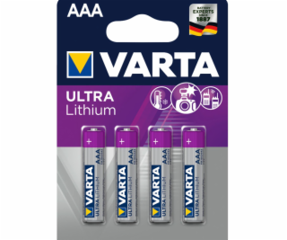 10x4 Varta Ultra Lithium Micro AAA LR 03