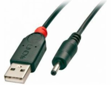 Lindy USB-A – DC 2,50/0,7 mm 1,5 m čierny kábel (70265)