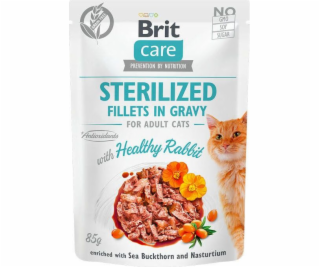 Brit Brit Care Cat Pouch Sterilised - filety z kurczakiem...