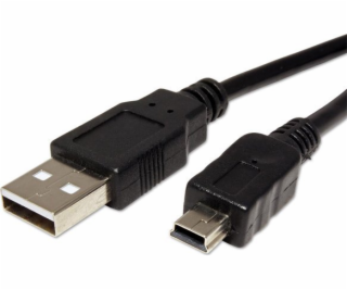 Kábel USB LAMA PLUS USB-A - miniUSB 3 m Czarny