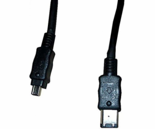 Logo Firewire 6-pin - Firewire 4-pin, 2m, Czarny (24130)