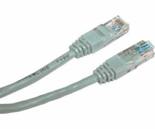 Patchcord UTP, Cat.5e, nieekranowany, 1m, szary