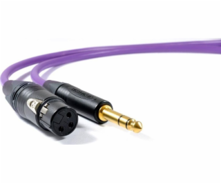 Kábel Melodika Jack 6,3mm - XLR 5m fialový