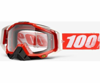 100% 100% RACECRAFT FIRE RED okuliare (Čistý zorník proti...