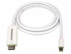 PREMIUMCORD Kabel mini DisplayPort 1.2 na HDMI 2.0, pro rozlišení 4Kx2K@60Hz, 3m