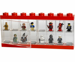 LEGO Minifiguren Display Case 16 rot, Aufbewahrungsbox