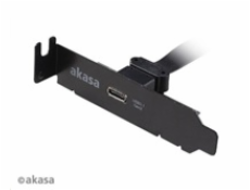 AKASA adaptér MB interní, USB 3.1, PCI závorka s Type-C konektorem, nízký profil 8cm, 50 cm