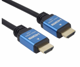 PREMIUMCORD Kabel HDMI - Ultra HDTV, 1.5m (kovové, zlacen...