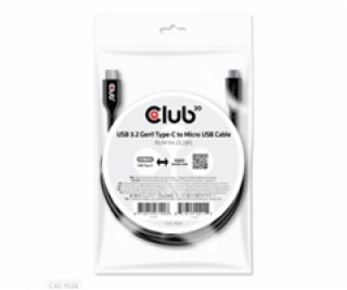 Club3D Kabel USB 3.2 Gen1 Type C na Micro USB Cable (M/M)...