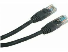 Patchcord UTP, Cat.5e, nieekranowany, 0.5m, czarny