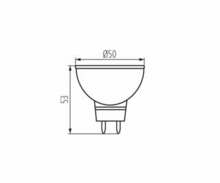 Kanlux Żarówka LED Tomi 7W MR16 Gx5,3 WW (22706)