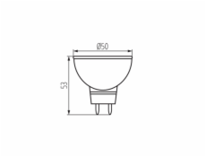 Kanlux Żarówka LED Tomi 7W MR16 Gx5,3 WW (22706)
