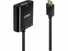 Lindy USB-C MiniJack 3,5 mm adaptér D-Sub (VGA), 0,1 m, čierny (38286)