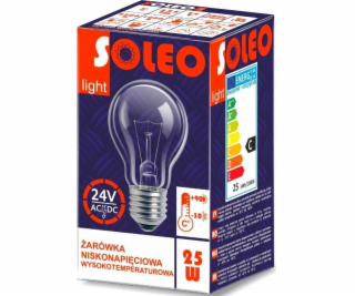 Helios Vysokoteplotná žiarovka 24V 25W E27/27Al A55CL 1CT...