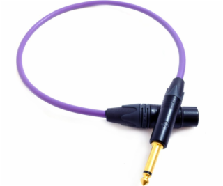 Melodika Jack 6,3mm - XLR 17m fialový kábel