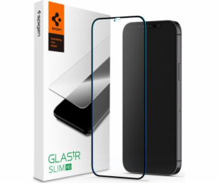 Spigen TEPLENÉ SKLO SPIGEN GLASS FC IPHONE 12 PRO MAX ČERNÉ