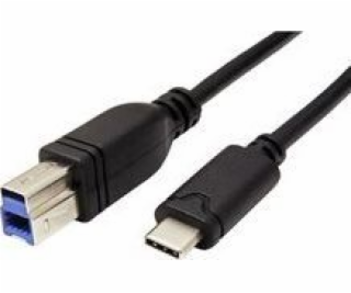 USB USB kábel (3.0), USB B M-USB CM, 3m, okrúhly, čierny,...