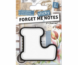 Lepiace kartičky IF Forget me notes s písmenom L