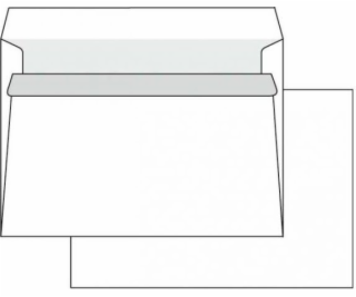 KRPA Self -Adhezívna obálka C5, 162 x 229 mm, biele 1000 ks.