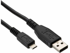 Kábel USB LAMA PLUS USB-A - microUSB 3 m Czarny