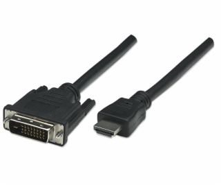 Kabel Techly HDMI - DVI-D 1.8m czarny (304611)