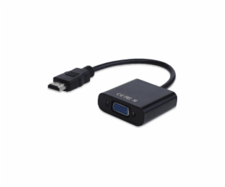 Adaptér AV HDMI - D-Sub (VGA) czarny