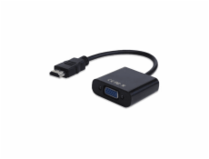 Adaptér AV HDMI - D-Sub (VGA) czarny