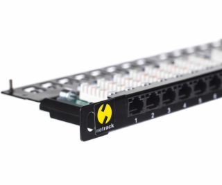 NetRack Patch panel 19 0,5 U 24-porty Kat. 6 UTP Czarny (...