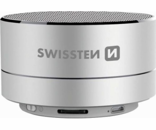 Swissten Bluetooth Reproduktor I-Metal Stříbrný