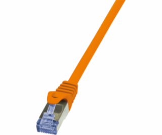 LogiLink Patchcord, CAT6A, S/FTP, PIMF, 1m, pomarańczowy ...