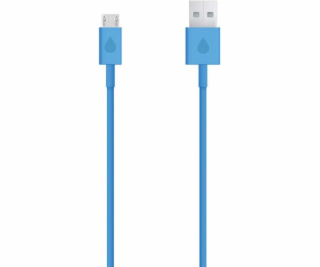 Kábel USB LAMA PLUS USB-A - microUSB 1 m Niebieski