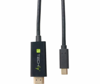 Kábel USB Techly USB-C - HDMI 2 m Czarny (106312)