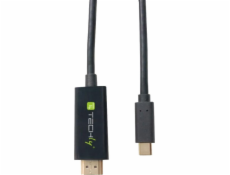 Kábel USB Techly USB-C - HDMI 2 m Czarny (106312)