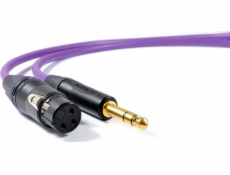 Kábel Melodika Jack 6,3mm - XLR 7m fialový